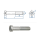 M6 x 25mm Zylinderschraube DIN7984 Stahl verzinkt FKL 8.8  (10 Stk.)