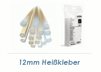 12 x 190mm Heißkleber Sticks ASS (100g = 5 Stk.)