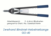 3 - 6,4mm Hebelnietzange für Blindnieten GO-40 (1 Stk.)