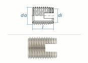 M3 x 6mm Gewindeeinsatz Edelstahl (1 Stk.)