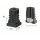 25 x 25mm / M8 / WS:1-1,5mm Gewindestopfen mit Stahlgewinde PA schwarz (1 Stk.)
