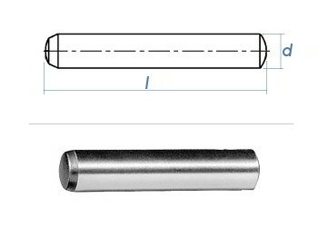 Zylinderstifte 3-10 mm DIN 7 Stahl blank Zylinderstift Paßstifte Toleranz m6 
