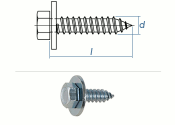 5,5 x 13mm Kombi-Blechschrauben m. Sechskantkopf u....