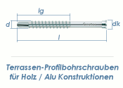 5,5 x 61mm Profilbohrschrauben C1 f&uuml;r Holz / Alu...