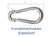 30 x 3mm Karabinerhaken Edelstahl A4 (1 Stk.)