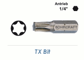 TX6 x 25mm Bit mit 1/4" Aufnahme  (1 Stk.)