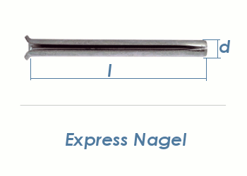 8 x 90mm Express Nägel verzinkt (10 Stk.)