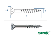 4 x 45mm SPAX Universalschraube T-STAR plus TG Stahl...