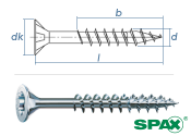6 x 130mm SPAX Universalschraube T-STAR plus TG Stahl...