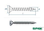 3 x 25mm SPAX Universalschraube T-STAR plus VG Stahl...