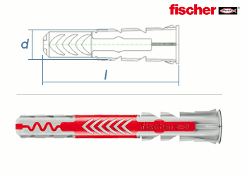 8 x 65mm Fischer DUOPOWER Dübel (10 Stk.)