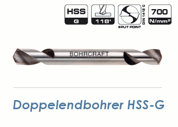 3mm HSS-G Doppelendbohrer geschliffen (1 Stk.)